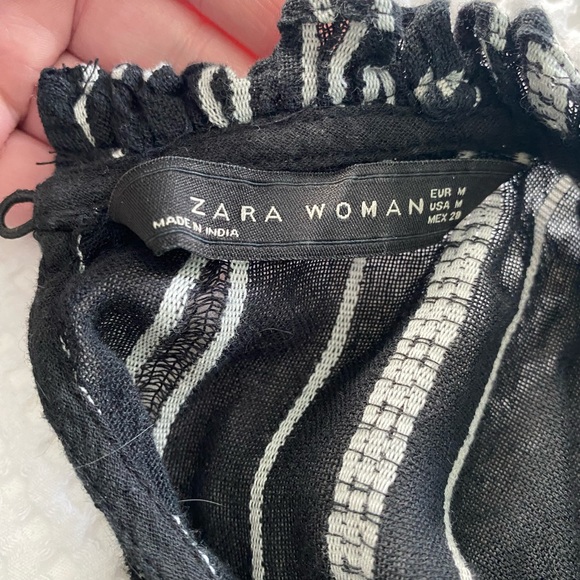 Zara Tiered Mock Neck Dress- M - Picture 3 of 4